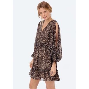 Lovestitch Leopard Print Mini Dress